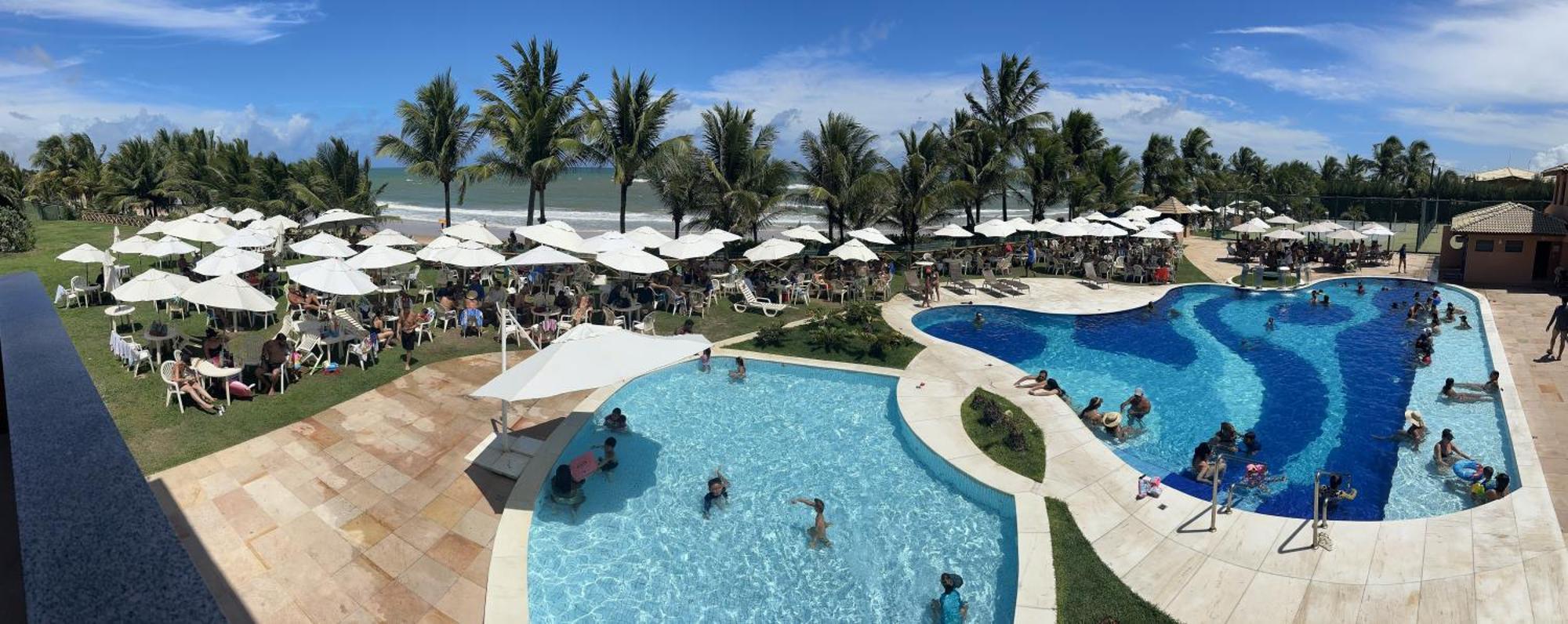 Flat Guarajuba 4 Quartos Terreo A Beira Mar - Pe Na Areia - Governanca Com Arrumadeira E Wi Fi Inclusos Camassari Eksteriør billede