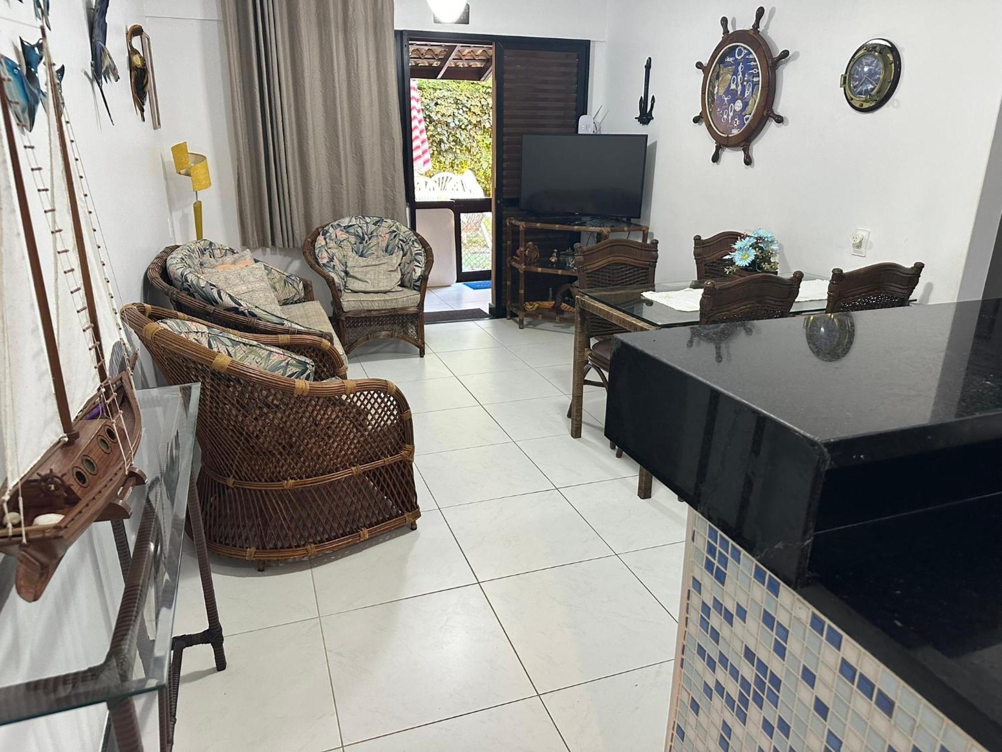 Flat Guarajuba 4 Quartos Terreo A Beira Mar - Pe Na Areia - Governanca Com Arrumadeira E Wi Fi Inclusos Camassari Eksteriør billede