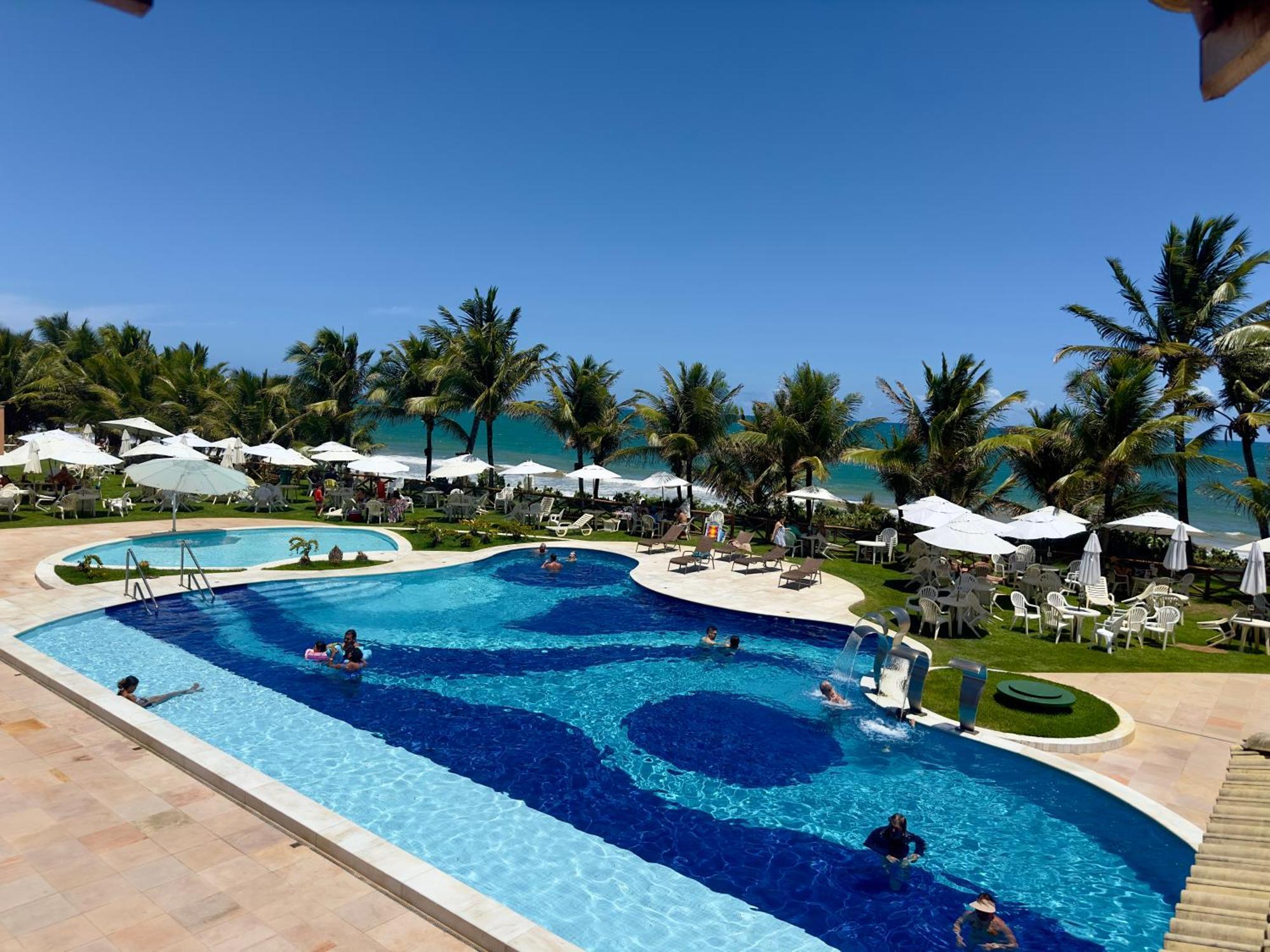 Flat Guarajuba 4 Quartos Terreo A Beira Mar - Pe Na Areia - Governanca Com Arrumadeira E Wi Fi Inclusos Camassari Eksteriør billede