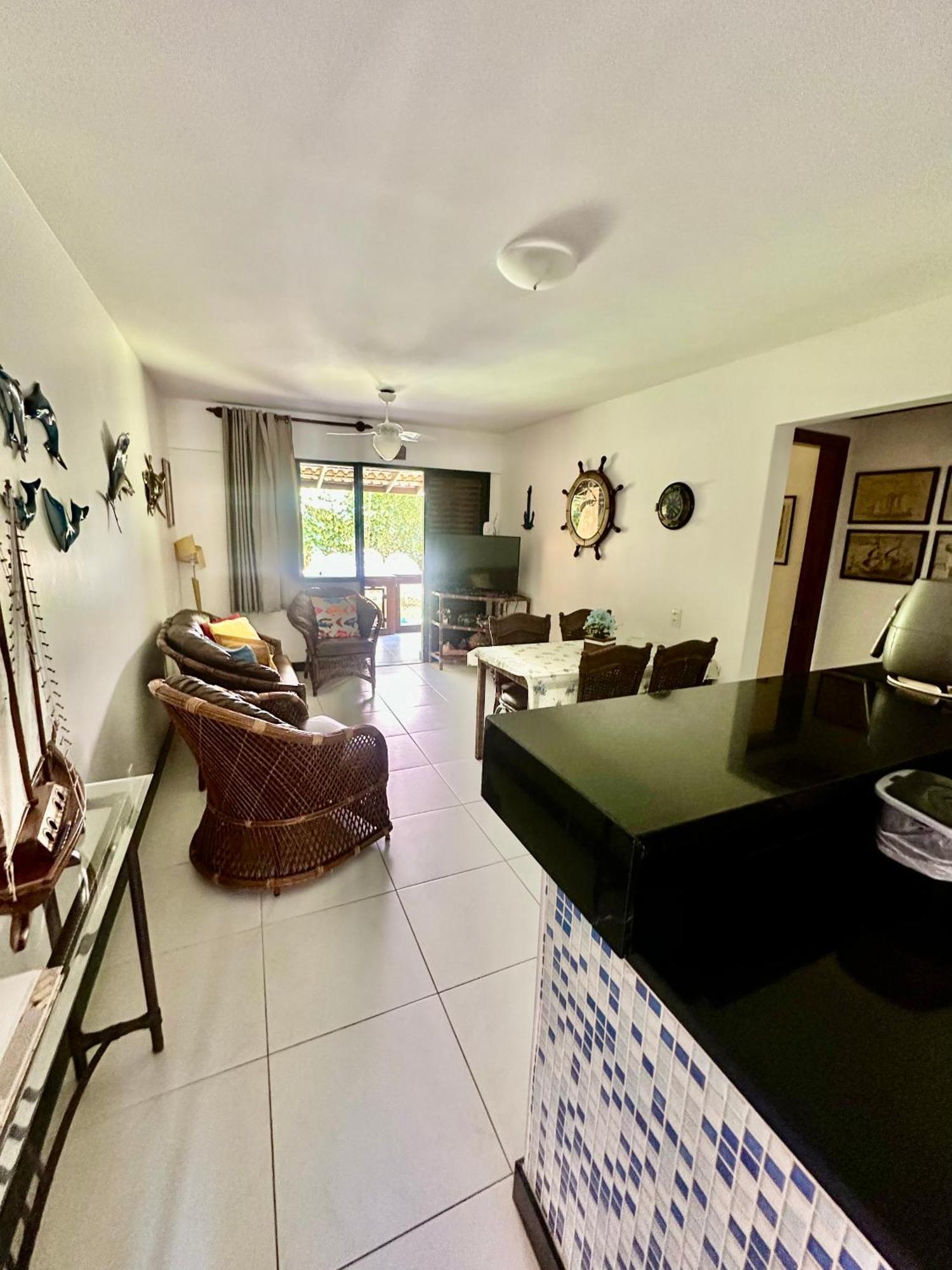 Flat Guarajuba 4 Quartos Terreo A Beira Mar - Pe Na Areia - Governanca Com Arrumadeira E Wi Fi Inclusos Camassari Eksteriør billede
