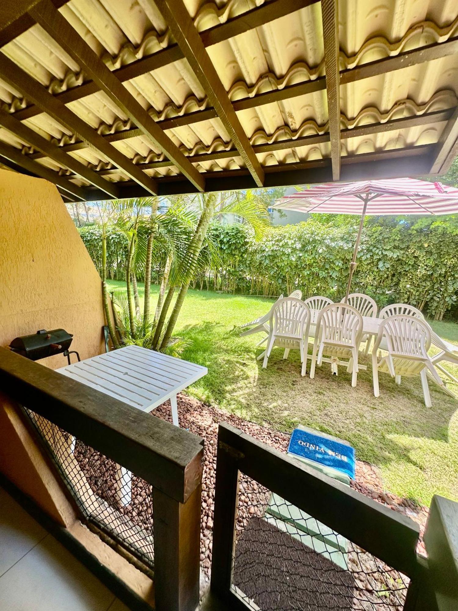 Flat Guarajuba 4 Quartos Terreo A Beira Mar - Pe Na Areia - Governanca Com Arrumadeira E Wi Fi Inclusos Camassari Eksteriør billede